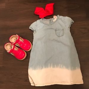Artisan NY 3T bleached chambray dress girls